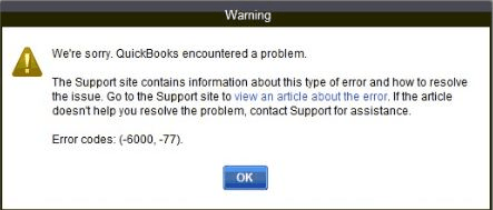 QuickBooks Error 6000​