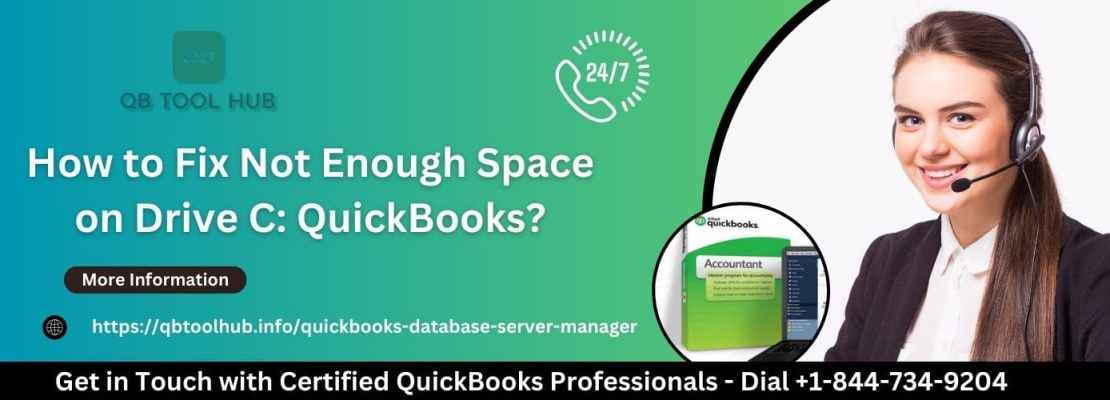 QuickBooks does not have enough space on Drive C